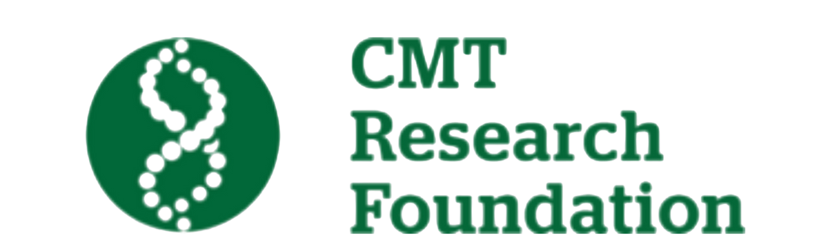 Logo of CMT Research Foundation with green circle and white text on a white background