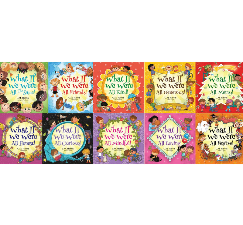 Collage of multiple book covers from the 'What If We Were' series on a white background