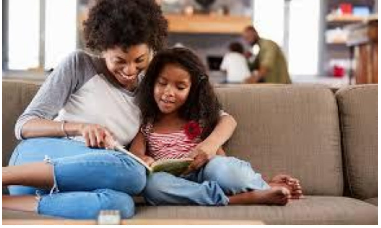 mother and daughter reading together, getting kids to read strategies