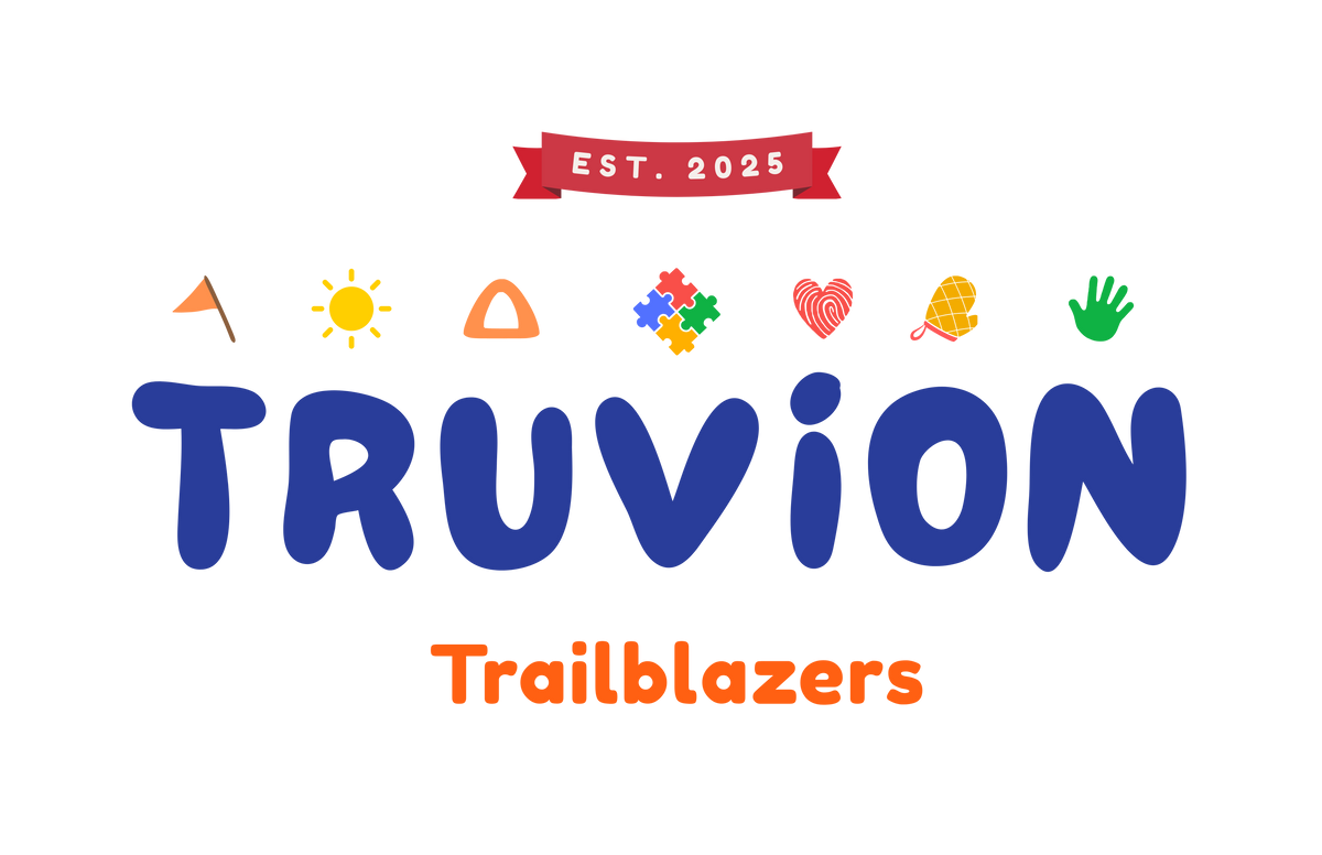 TRUVION Trailblazers logo with colorful icons on a white background